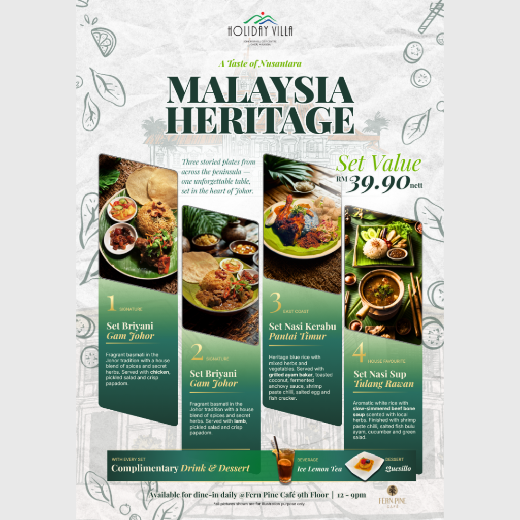 Holiday Villa Malaysia Heritage set lunch RM39.90 nett at Fern Pine Cafe